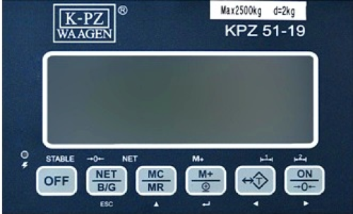 Panel sterujący KPZ 51-19 do wózków z wagą KPZ