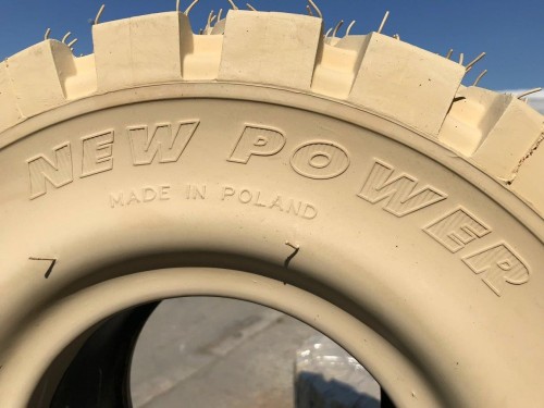 Opona pełna Kabat 15x4,5-8 QUICK oznaczenia i profil boczny
