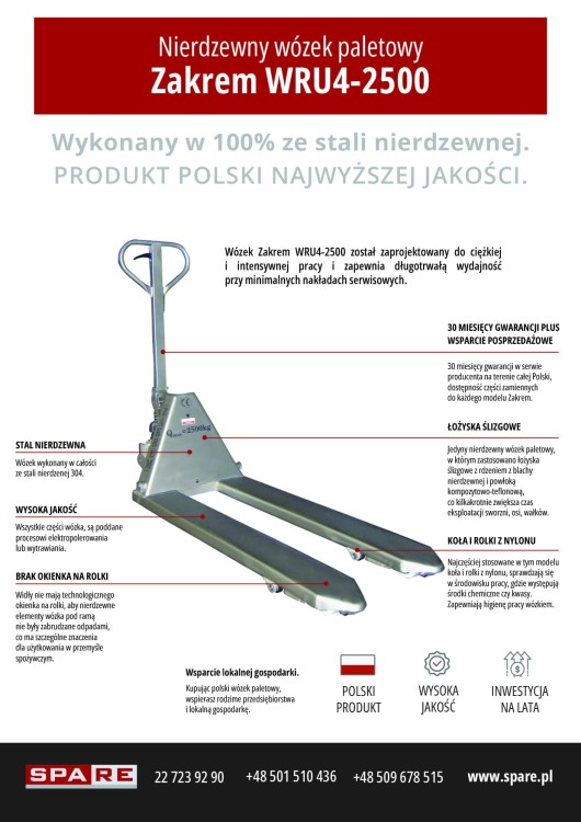 ulotka zakrem nierdzewny-paleciak