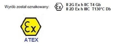 Certyfikat ATEX wózek nierdzewny Zakrem specyfikacja