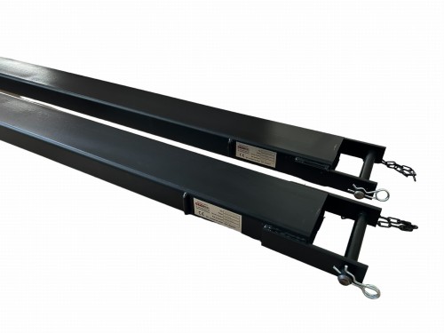 Przedłużki wideł do widlaka 1800mm czarne stalowe profil zamknięty
