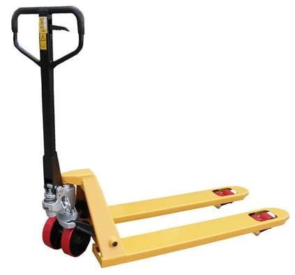 Żółty wózek paletowy szybka pompa AC20 1150mm paleciak
