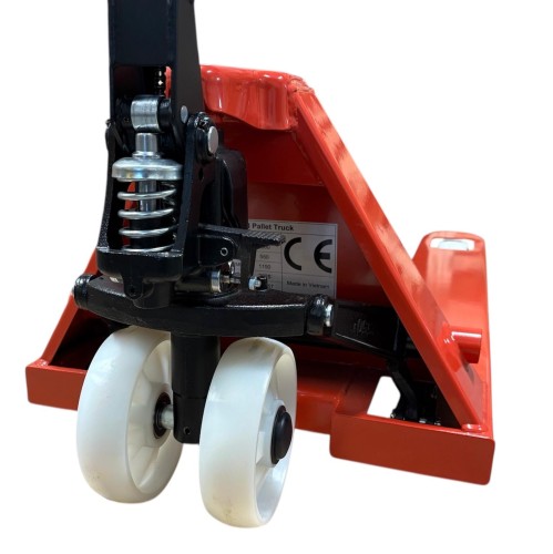 Wózek paletowy HPT25 agregat hydrauliczny i koła sterujące